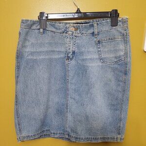 Access AC-3998 Stretchy Denim Mini Skirt Size 8 Y2K Western Boho